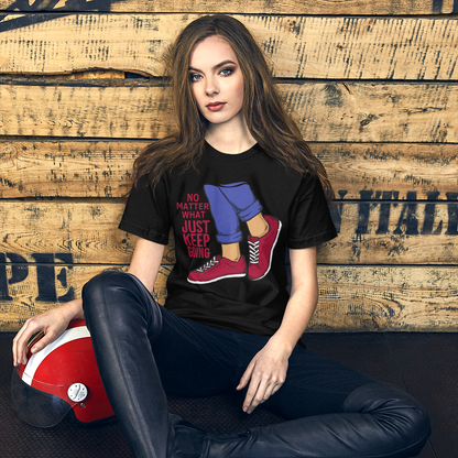 Just Keep Going Motivational Short-Sleeve Unisex T-Shirt