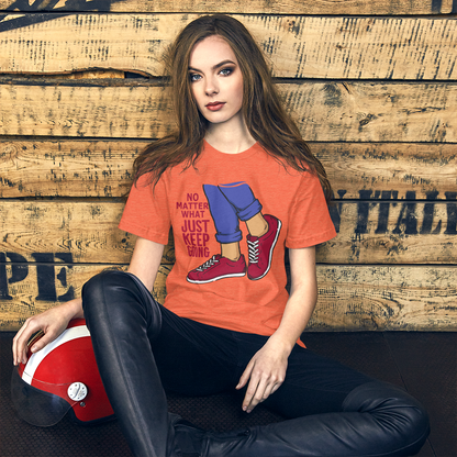 Just Keep Going Motivational Short-Sleeve Unisex T-Shirt