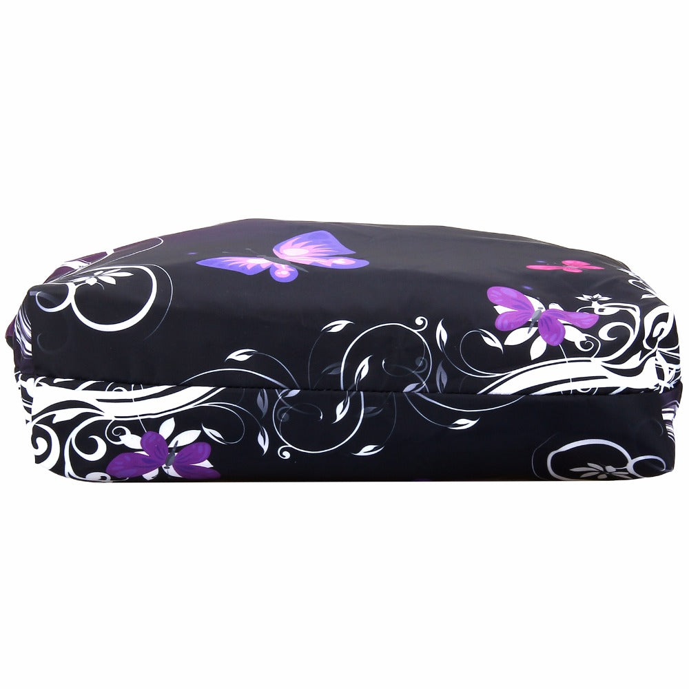 Purple Butterfly Soft Foldable Tote Bag