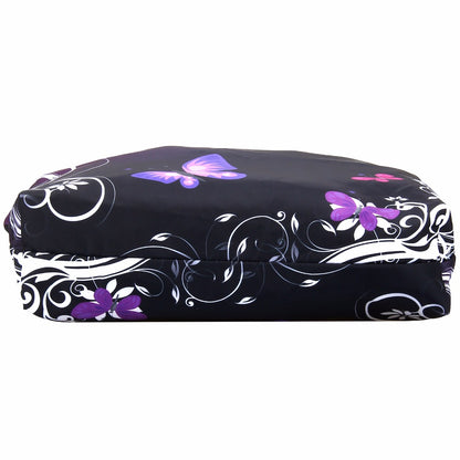 Purple Butterfly Soft Foldable Tote Bag