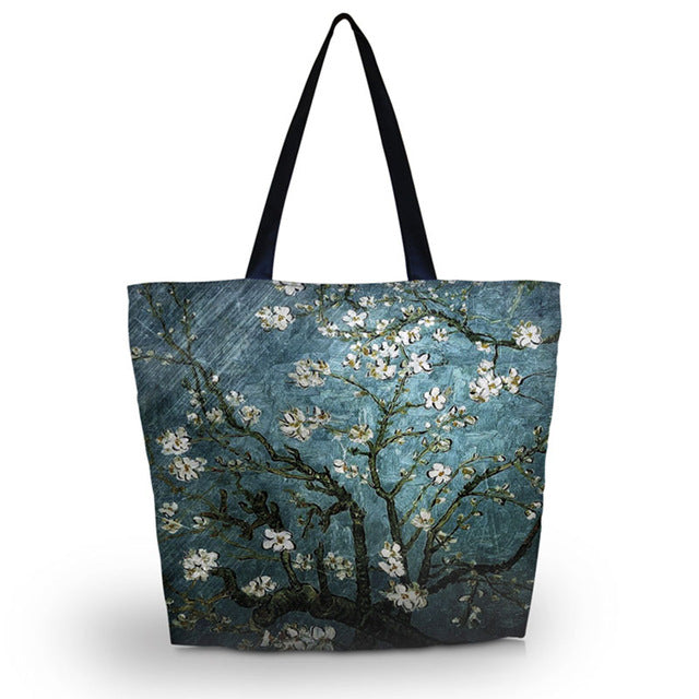 Purple Butterfly Soft Foldable Tote Bag