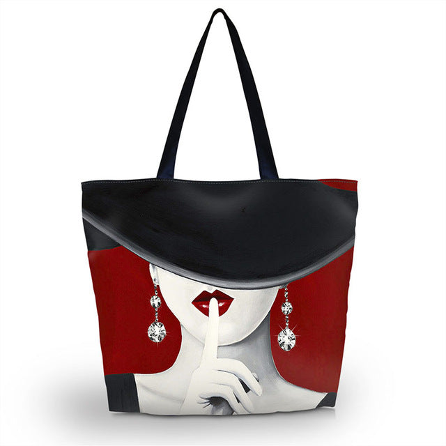 Purple Butterfly Soft Foldable Tote Bag