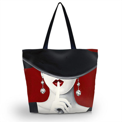 Purple Butterfly Soft Foldable Tote Bag