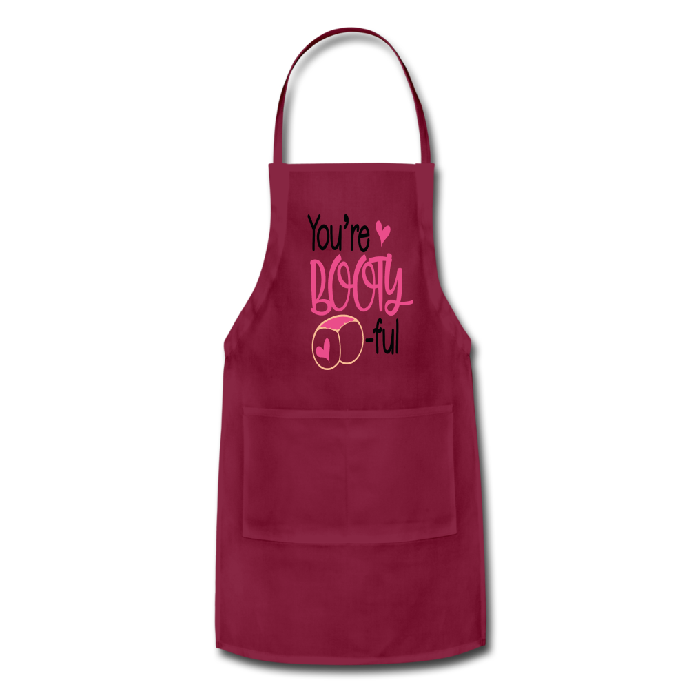 Amazing Personalised Apron Adjustable Apron Gift - burgundy